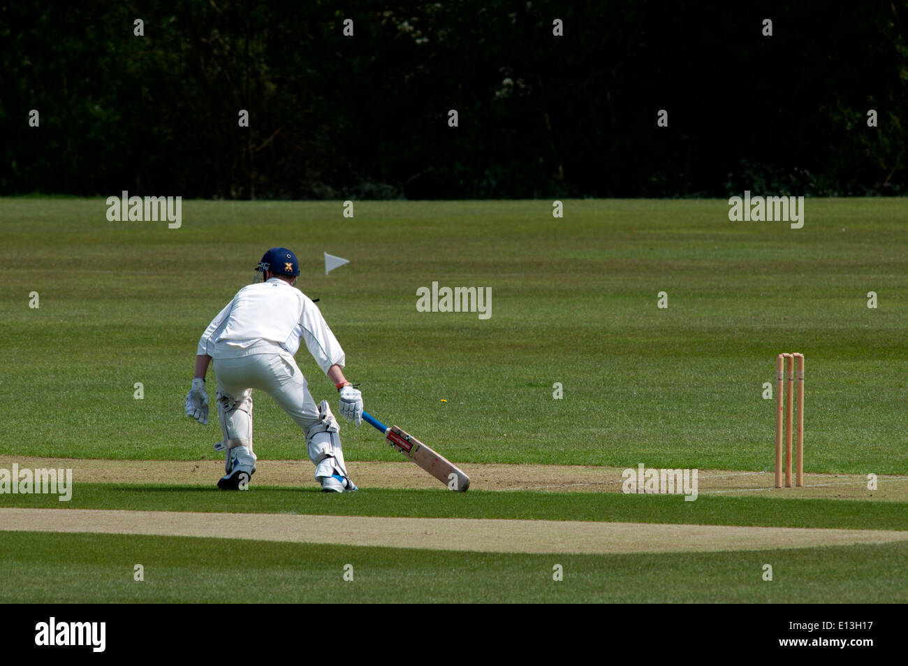 University sport, men`s cricket at Warwick University, England, UK Stock Photo